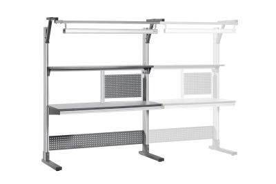 Alliance ESD Workbench Set 1200 x 700 mm half width perforated panel LED lighting AL-WB ESD Products AES